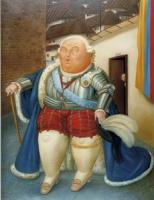 Botero, Fernando - Abstract oil painting.